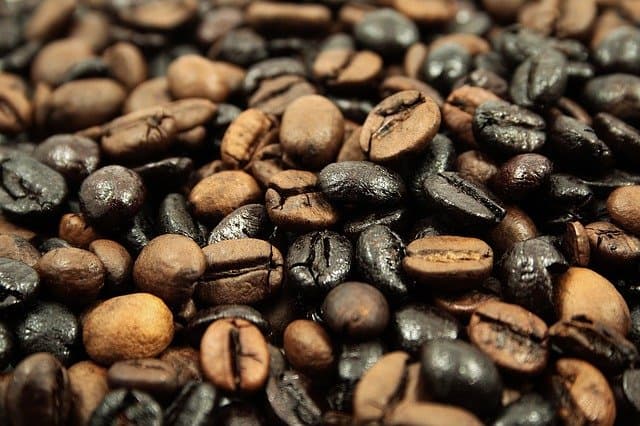 combining coffee beans