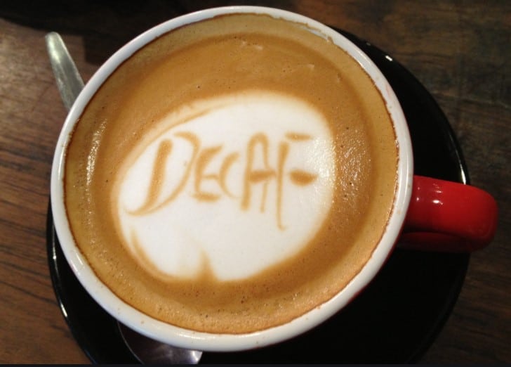 Cup of decaf 