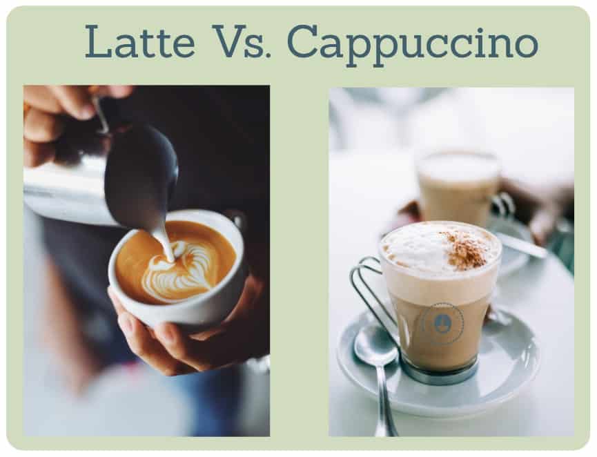 what's the difference between cappuccino and latte? 