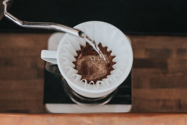 Pour over coffee method