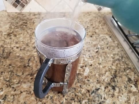 Using my French press