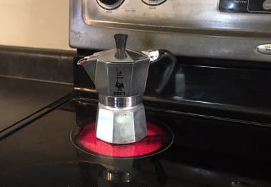 Moka Pot on a Glass-Top Stove