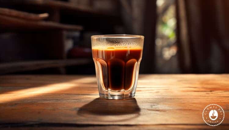 Lungo espresso shot