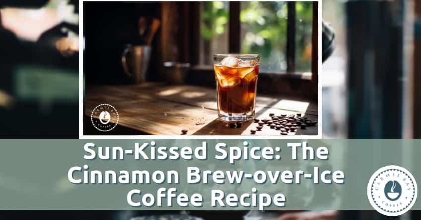 Sun-Kissed Spice: The Cinnamon Brew-over-Ice Coffee